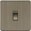 Knightsbridge 10AX 1G 2-Way Switch - Antique Brass 1