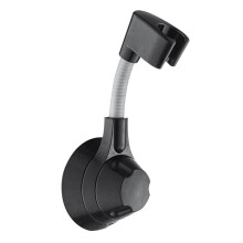 Brausehalter, 360 Verstellbarer Duschhalter, Duschkopfhalter Aus Starker Paste, Ohne Bohren, Duschhalter, Schwarz
