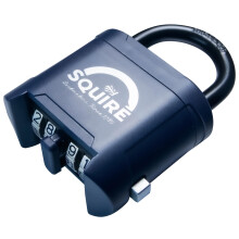 Squire Mystic Combi BF60 Heavy Duty Combination Padlock – 4 Wheel Code Lock for Shed, Gate, Outdoor Use – Keyless Security