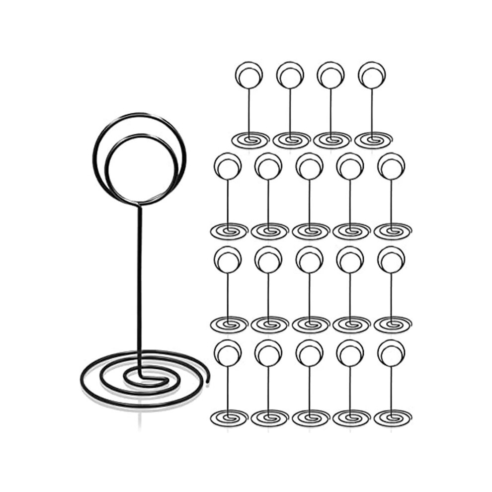 Semoic Table Number Holders 20Pcs - 3.35 Inch Place Card Holder Table Number Stands For Wedding Party Graduation Reception A