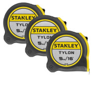 Stanley 5m Tape Measure 5 Metre 16ft Tylon STA130696 New 1-30-696 ** 3 Pack **