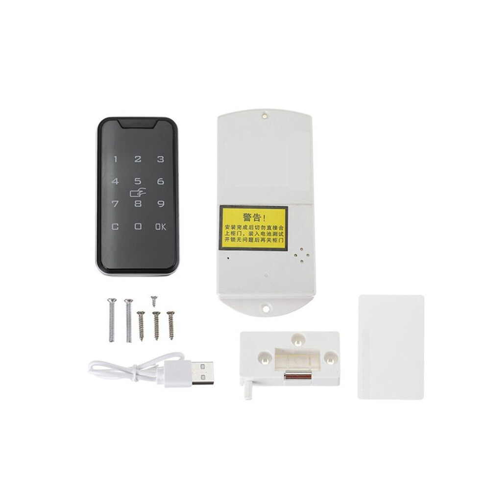 Photos - Power Tool Accessory Electronic Cabinet Lock, Digital ID Password Keyless Lock Touch Keypad Electronic Wardrobe File Door Drawers Lock