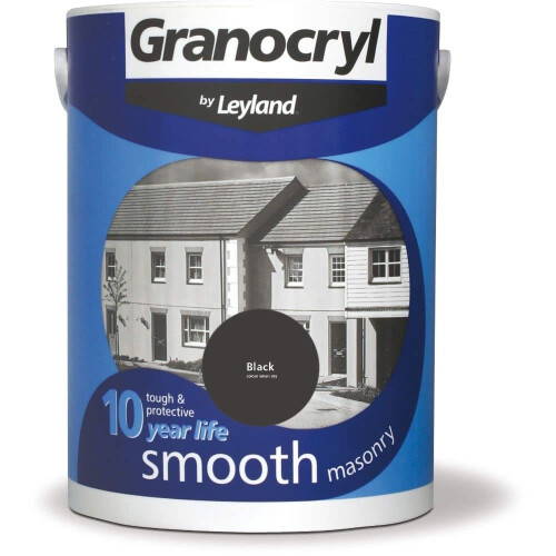 Leyland Granocryl Smooth Masonry, Black, 5L