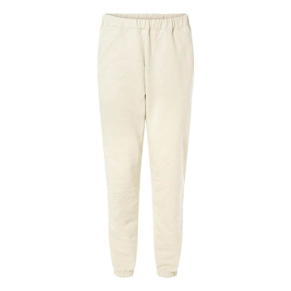 Gildan (L, Off ) Mens Softstyle Midweight Sweatpants White