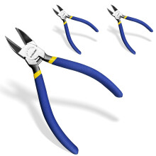 VCELINK Wire Cutters 3-Pack, 6 inch Ultra Sharp Flush Side Cutters, Professional Wire Cutting Tools for Crafting, Jewellery Making, Floral, DIY Model