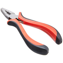Hilka 26100700 Mini Combination Pliers with Soft Grip, Red