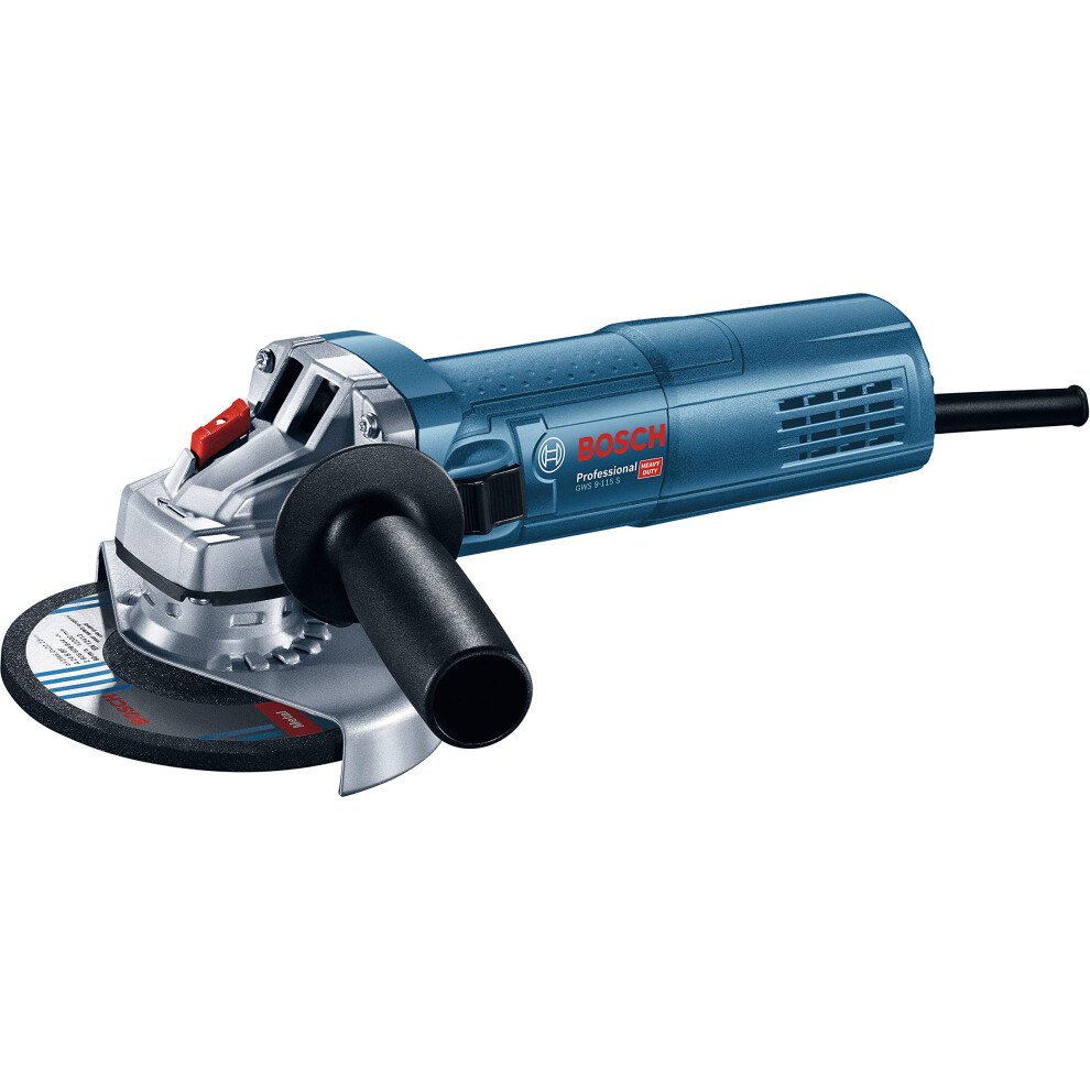 Bosch Professional Corded Angle Grinder Gws 9-115 S (900W, Incl. Auxiliary Handle,) 5313539268045