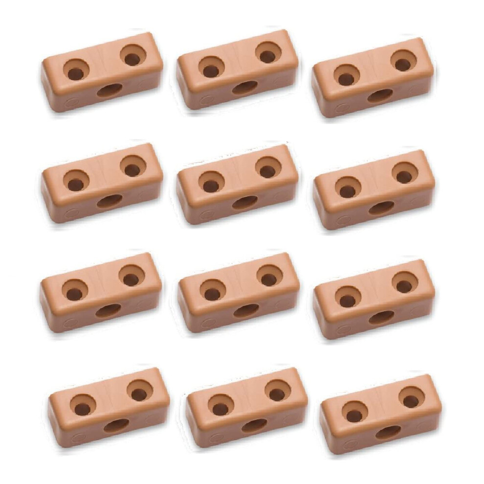 Terf 50 Pcs Heavy Duty Modesty Block Wood & Furniture Jointing Connector - Ligh 5002169533769