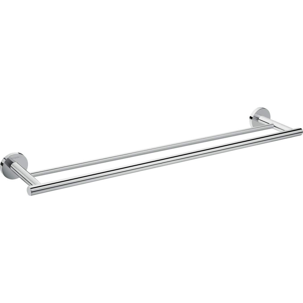Hansgrohe 41712000 Logis Universal Double Towel Holder Bathroom Accessories, Chrome