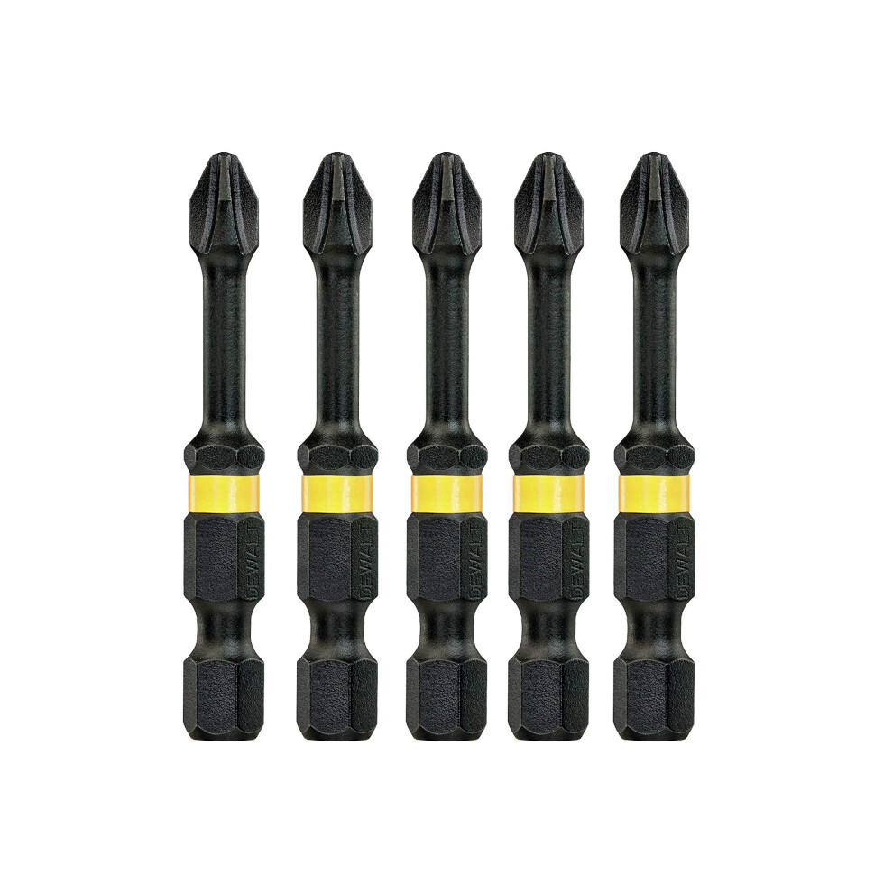 Dewalt Dt7997tqz 50 Mm Ph1 Ir Torsion Bits (Pack Of 5)