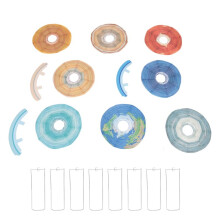 8 StüCk Weltraum-Papierlaternen, Mehrfarbig, Sonnensystem, Planeten, Laternen, 30,5 Cm, PartyzubehöR für Thema Weltraum