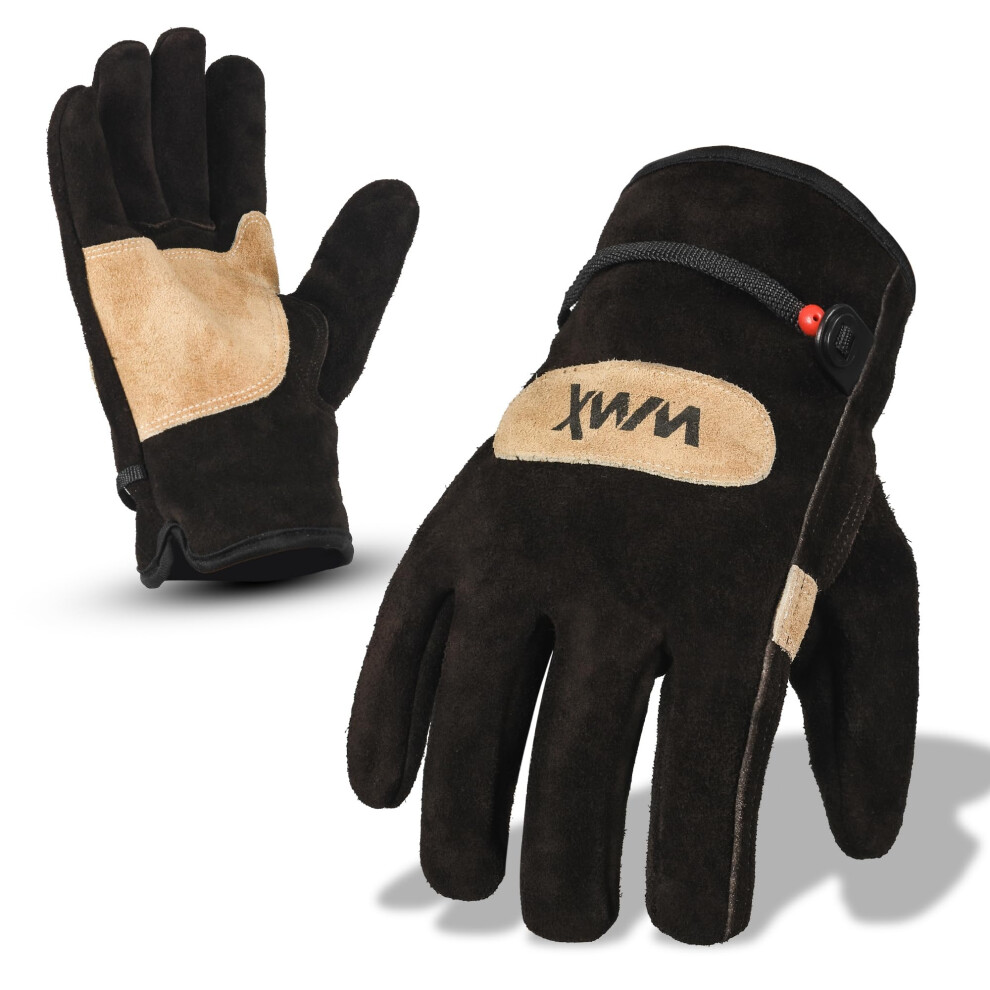 Photos - Surveillance Camera WMX Leather Gardening Gloves for Men and Women - Heavy Duty Thorn Proof Garden W