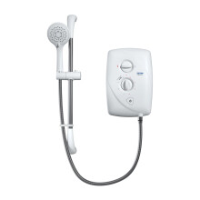 Triton Showers T80 Easi-Fit 8.5kW | Shower Electric | 8.5 kW | White I Electrical Showers | with Showerhead & Anti Twist Hose | Best Electric Showeri
