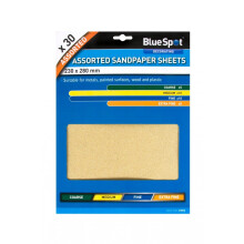 Blue Spot 19850 Assorted Sandpaper (30 Pieces)