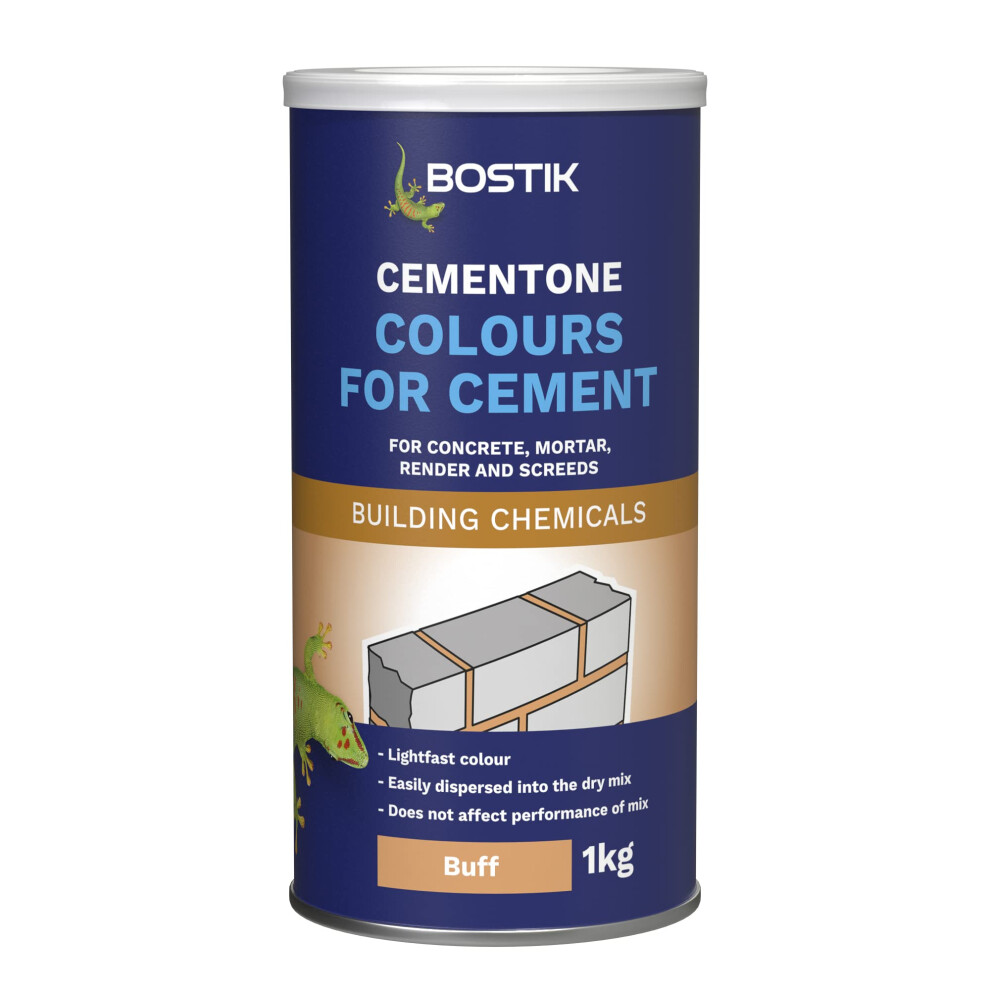 Bostik Colours For Cement Buff - 1Kg - For Concrete - Mortar - Render And Screeds - Available In 5 Intermixable Colours - For Interior And Exterior U 5002946754189