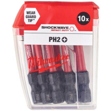 Milwaukee Shockwave Gen 2 PH2 x 50mm Tic Tac Box (10)