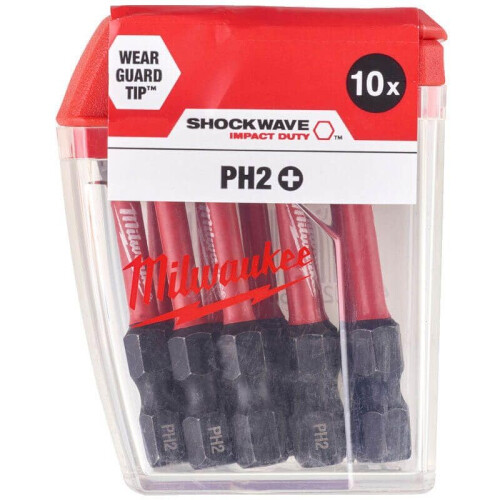 Milwaukee Milwaukee Shockwave Gen 2 PH2 x 50mm Tic Tac Box (10)