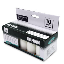 Axus Decor Hd Foam Mini Roller Sleeve 2 Inch/50mm (White Series),Pack of 10, Ultra High Density, Use with Oil Based Paints & Varnishes, for Detailed