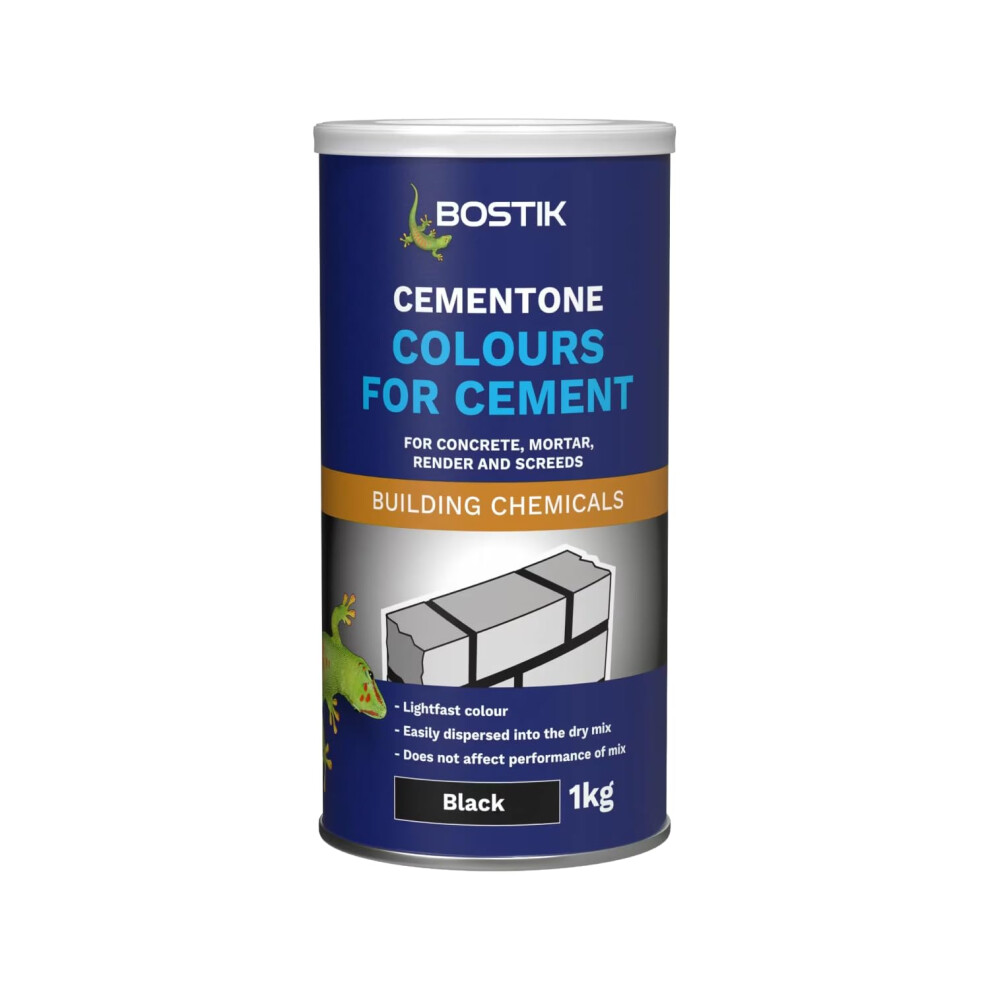 Bostik Colours For Cement, For Concrete, Mortar, Render And Screeds, Available In 5 Intermixable Colours, For Interior And Exterior Use, Colour: Blac 8724197128355