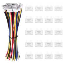 Lyeteung 20 Sets Mini Micro JST 2.0 PH 5 Pin Connector Plug Male with 150mm 22AWG Cable & Female Connector