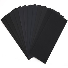 12 Pieces Wet and Dry Sandpaper, Assortment 600 800 1000 1200 1500 2000 High Grit Sandpaper, 22.86x9.14cm Fine Abrasive Paper Assortment, Ideal for A