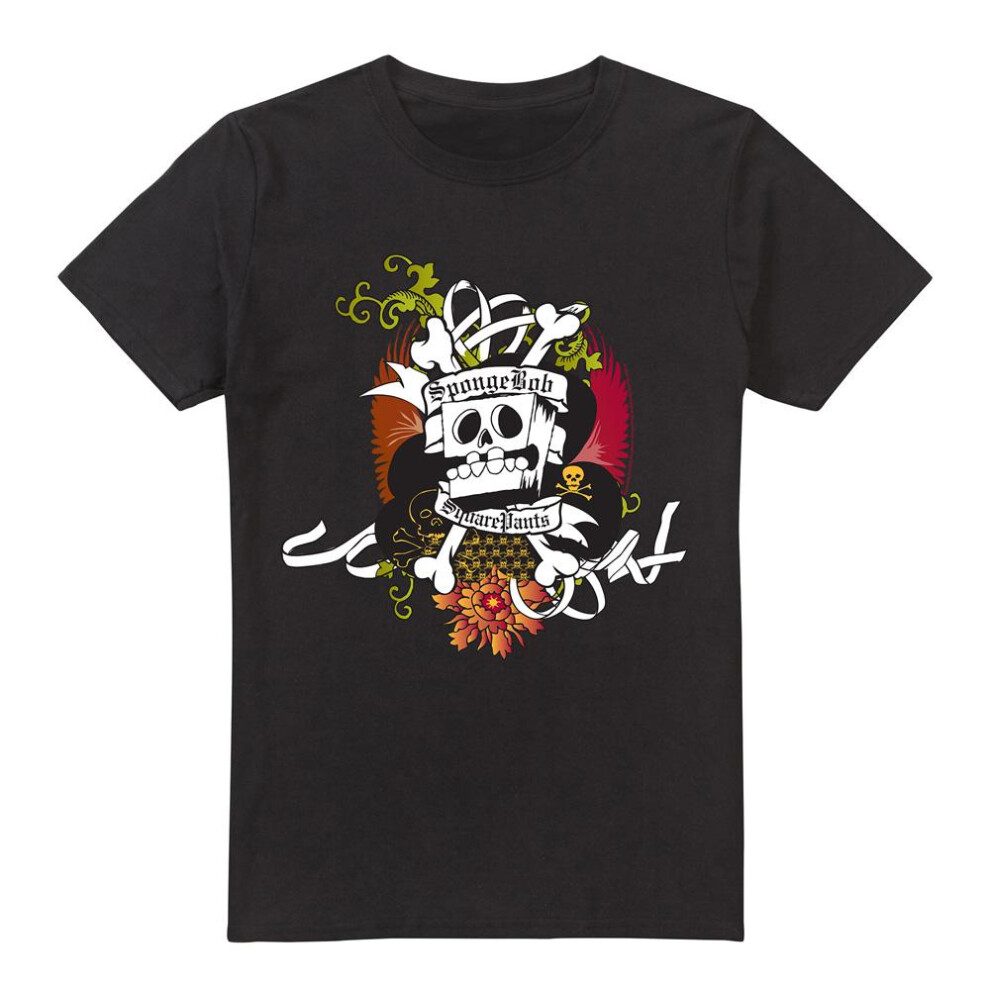 Spongebob Squarepants (S, ) Mens Rest In Peace T-Shirt Black