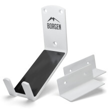 Borgen Bike Wall Mount - Bike Wall Rack Pedal for E-Bike, MTB or Road Bike with Support Bracket and Wall Protection Pads