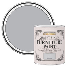 Rust-Oleum Grey Upcycled Furniture Paint in Chalky Finish - Monaco Mist 750ml
