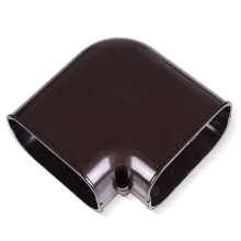 LyPrem 3" Flat Elbow PVC Line Set Cover Kit Accessories for Mini Split(Brown)