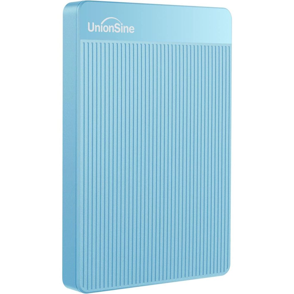 Unionsine External Hard Drive 500Gb Ultra Slim Portable Hard Drive Usb 3.0 Hdd Storage Compatible For Pc,Mac, Laptop, Xbox, Xbox One, Ps4(Blue) Hd251 Blue 4807688075605