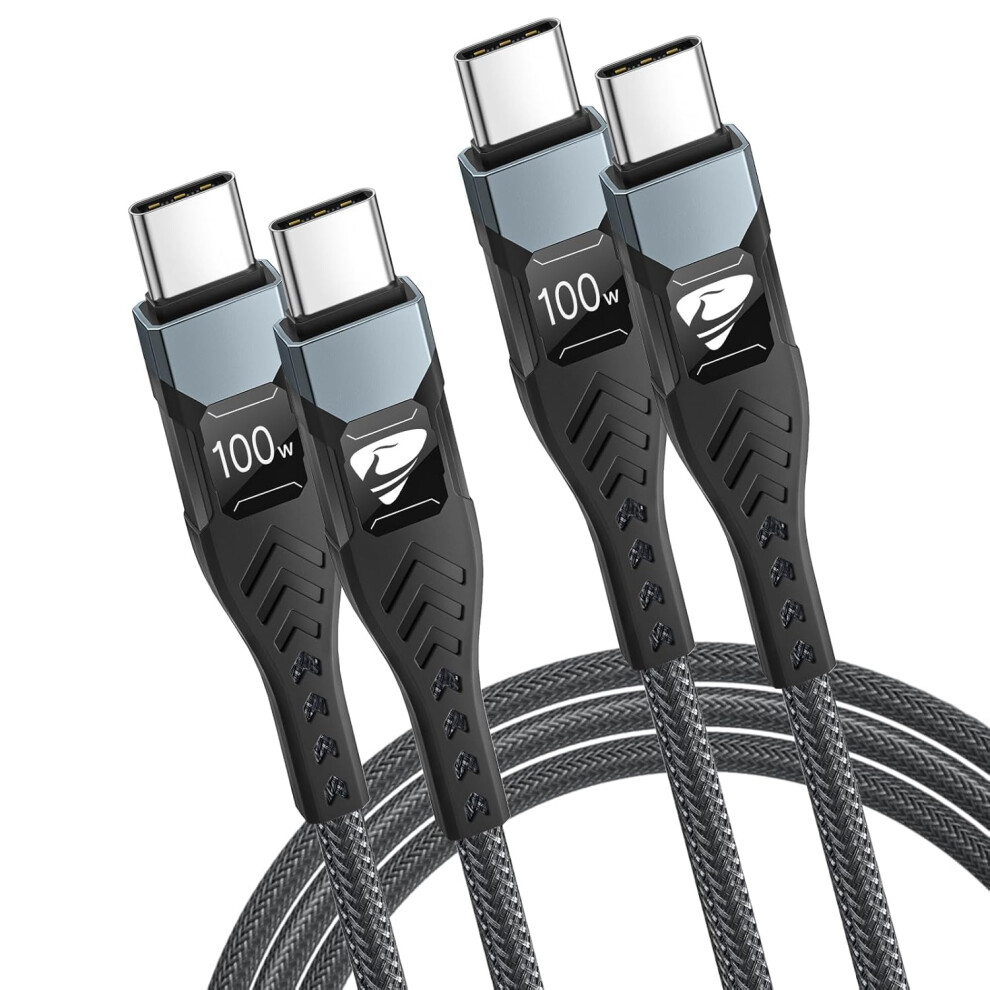 Usb C To Usb C, 100W 5A [1M 2Pack] Fast Charging Cable Usb Type C Charger Fast Charge Lead Usbc To Usbc Cable For Samsung Galaxy S24 S23 S22 Ipad Pro 5086364939243