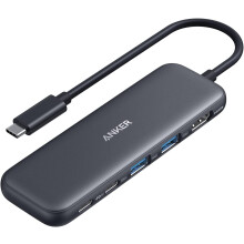 Anker USB C Hub, 5-in-1 USBC to HDMI Hub with 4K Display, 5Gbps USB-C and 2 5Gbps USB-A Data Ports for MacBook Pro, MacBook Air, Dell XPS, Lenovo Thi
