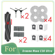 13 Pezzi per Mova E30 Ultra Roller Spazzola Laterale Filtro HEPA Panno per Mocio Sacchetto per La Polvere Accessori Ultra Resistenti