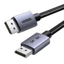 UGREEN DisplayPort Cable 8K@60Hz 6.6FT [VESA Certified] Braided DP 1.4 Display Lead Support 4K@240Hz, 2K@240Hz 32.4Gbps, HDCP 2.2, HDR, FreeSync&G-Sy