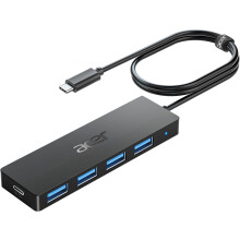 Acer USB C Hub 4 Ports, Multiple USB 3.0 Hub, USB C Splitter for Laptop with USB C Power Port, USB Extender for C Port Laptop, iMac Pro, MacBook Pro,