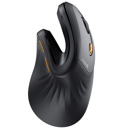 ProtoArc EM11 NL Ergonomic Mouse, Wireless Vertical Mini Mouse Rechargeable Optical Mice with Multi-Device (2*Bluetooth + USB Connection), 3 Adjustab