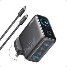140W USB-C Charger, Anker Laptop Charger, 4-Port Multi-Device Fast Charging, Advanced GaN Power Adapter, Intuitive Touch Controls, Compatible with Ma