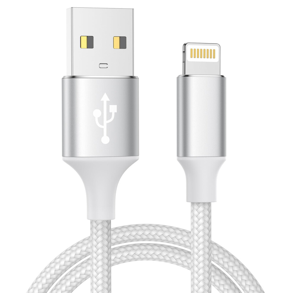 Aioneus Iphone Charger Cable 2M, Iphone Charging Cable Mfi Certified Lightning Cable Fast Charging Iphone Cable Lead Nylon Lightning To Usb Cable For 9043905342548