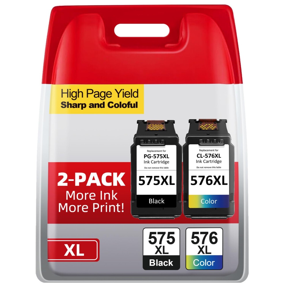 Firstoner 575 576 Ink Cartridges, Pg-575 Xl Cl-576 Xl Replacement For Canon 575 576 Ink Cartridges Original For Pixma Ts3550i Ts3750i Ts3551i Ts3751i 4034095851885