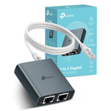 TP-Link EH210 Ethernet Splitter,1 to 2 Gigabit Network Switch,1000Mbps High-Speed Ethernet Switch,Plug and Play,LAN RJ45 Internet Splitter with Ether