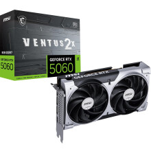 MSI GeForce RTX 5060 8G VENTUS 2X OC Graphics Card - RTX 5060 GPU, 8GB GDDR7 (28Gbps/128-bit), PCIe 5.0 - DUAL-Fan Thermal Design (2 x TORX FAN 5.0)
