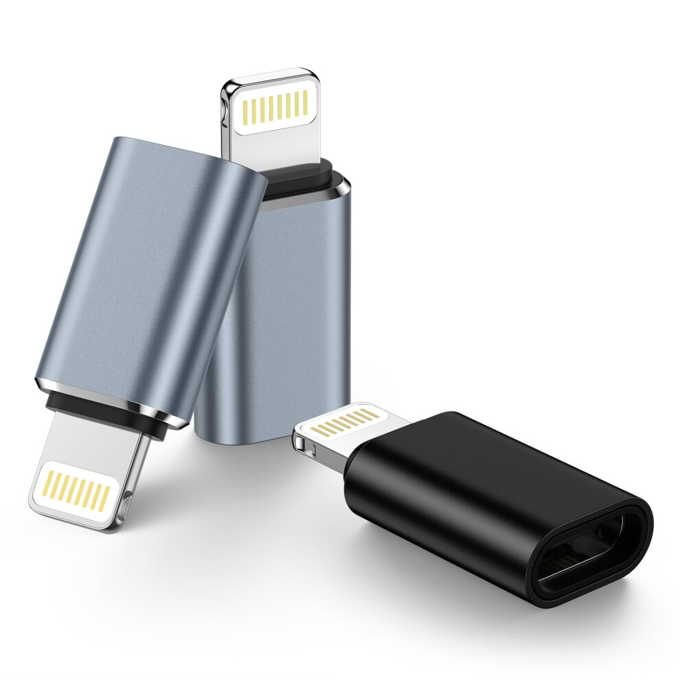 Lightning To Usb C Adapter,Usb C Female To Lightning Male Adapter Support Data Sync/Pd Charging,Apple Charger Connector Cable Compatible With Iphone 5005215110532