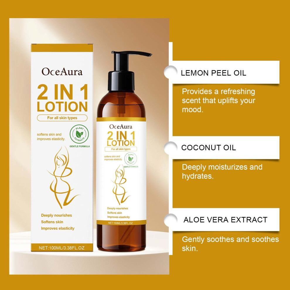 OCEAURA lemon body lotion hydrating skin