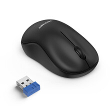 TECKNET Silent Wireless Mouse for Laptop, 2.4GHz Portable Computer Mouse Wireless with USB Mini Receiver, 18-Month Battery Life, 5-Level Adjustable 3