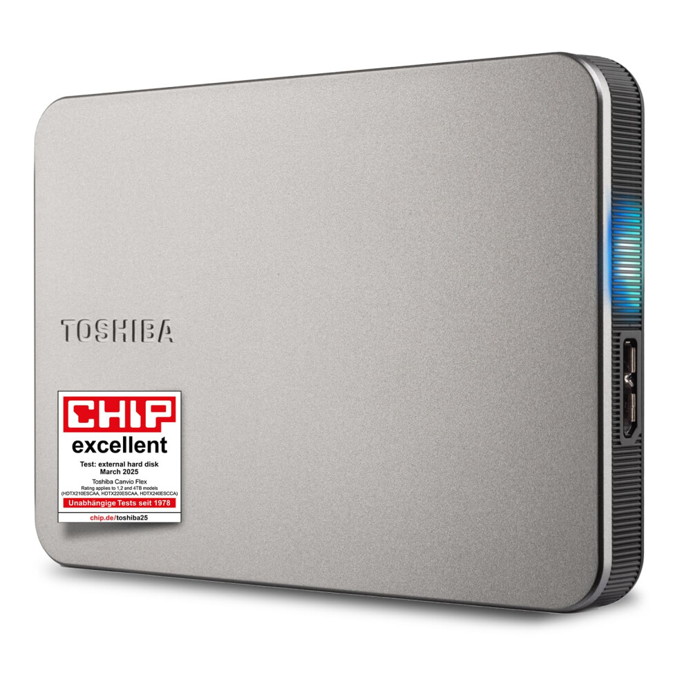 Toshiba Canvio Flex 2Tb – Portable 2.5’’ External Hard Drive (Hdd) For Mac, Windows Pc, Smartphone And Tablet Use, Compatible With Most Usb-C An