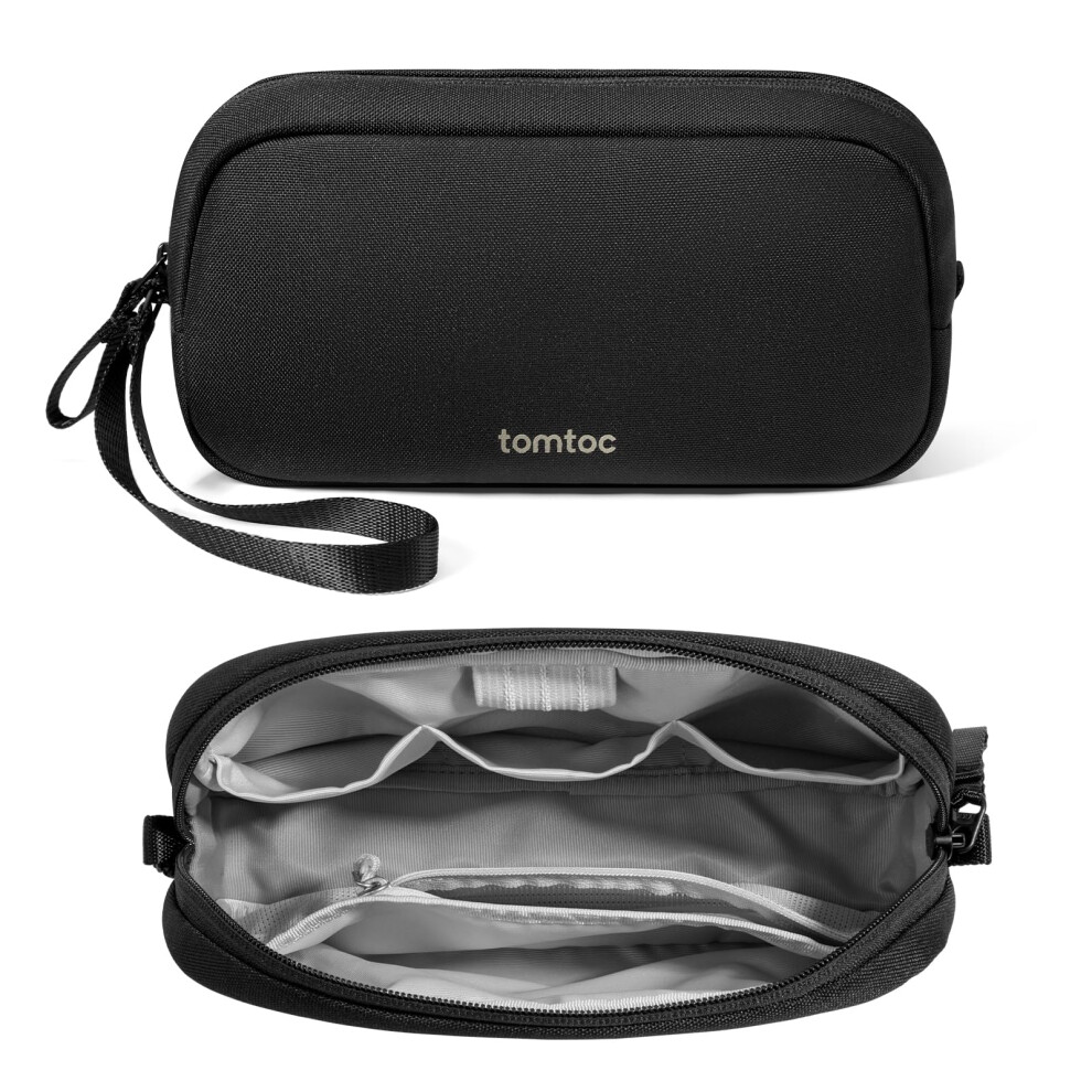 Tomtoc Cable Organiser Bag Travel Pouch Water Resistant Accessory Bag Cord Organiser For Essentials, Tech Pouch Accessories Carry Storage For Power B Light 4841607686923