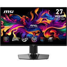 MSI MAG 274QP QD-OLED X24 27-Inch WQHD Gaming Monitor, 2560 x 1440 Quantum Dot OLED Panel, 240Hz, 0.03ms, G-SYNC Compatible, AMD FreeSync Premium, HDM