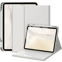 drivego Keyboard Case for iPad A16 11th/10th Genration (2025/2022 11/10.9 Inch) with Pencil Holder, Anti-fall Keycaps Detachable Bluetooth Keyboard C