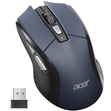 Acer Wireless Mouse, 4000 DPI Optical Computer Mouse 5-level Adjustable, Ergonomic Mice Wireless 2.4GHz USB Receiver, 6 Buttons, Battery Indicator, C