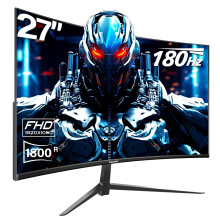 Gawfolk 27" Curved Gaming Monitor 165Hz, 144Hz PC Monitor 1ms Full HD 1080P, 1800R Frameless Computer Monitor